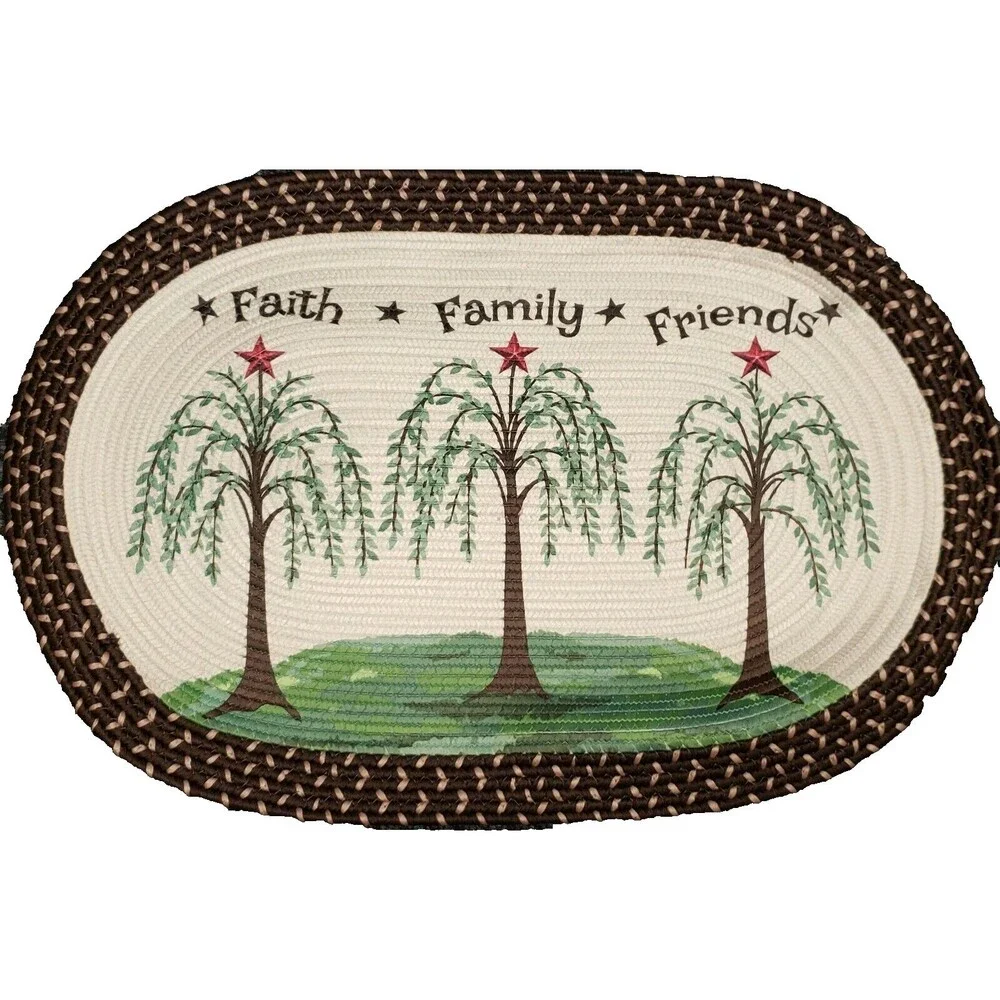 Oval Braided Kitchen Accent Rug (20